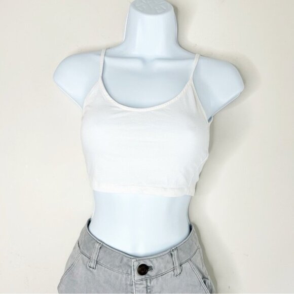 Wilfred Free Aritzia Women's Tank Top Cropped White Size XXS - Picture 12 of 14